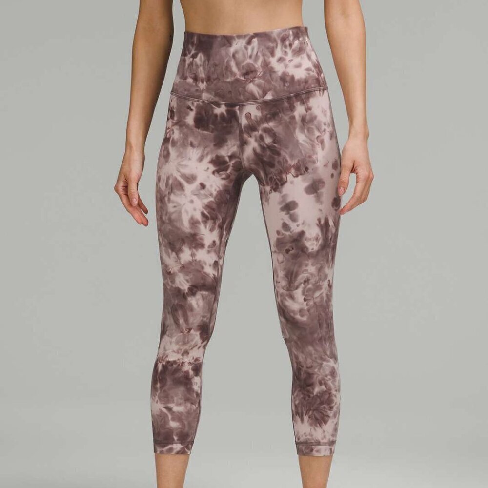 Lululemon Align High-Rise Crop 23" - 8 Diamond Dye Mink Berry Lunar Rock Shadow